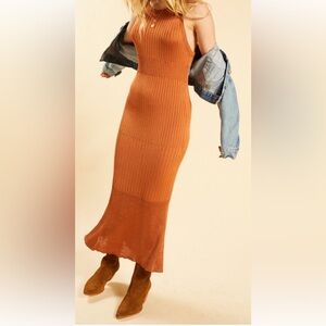 Free People Rust Maxi Dress